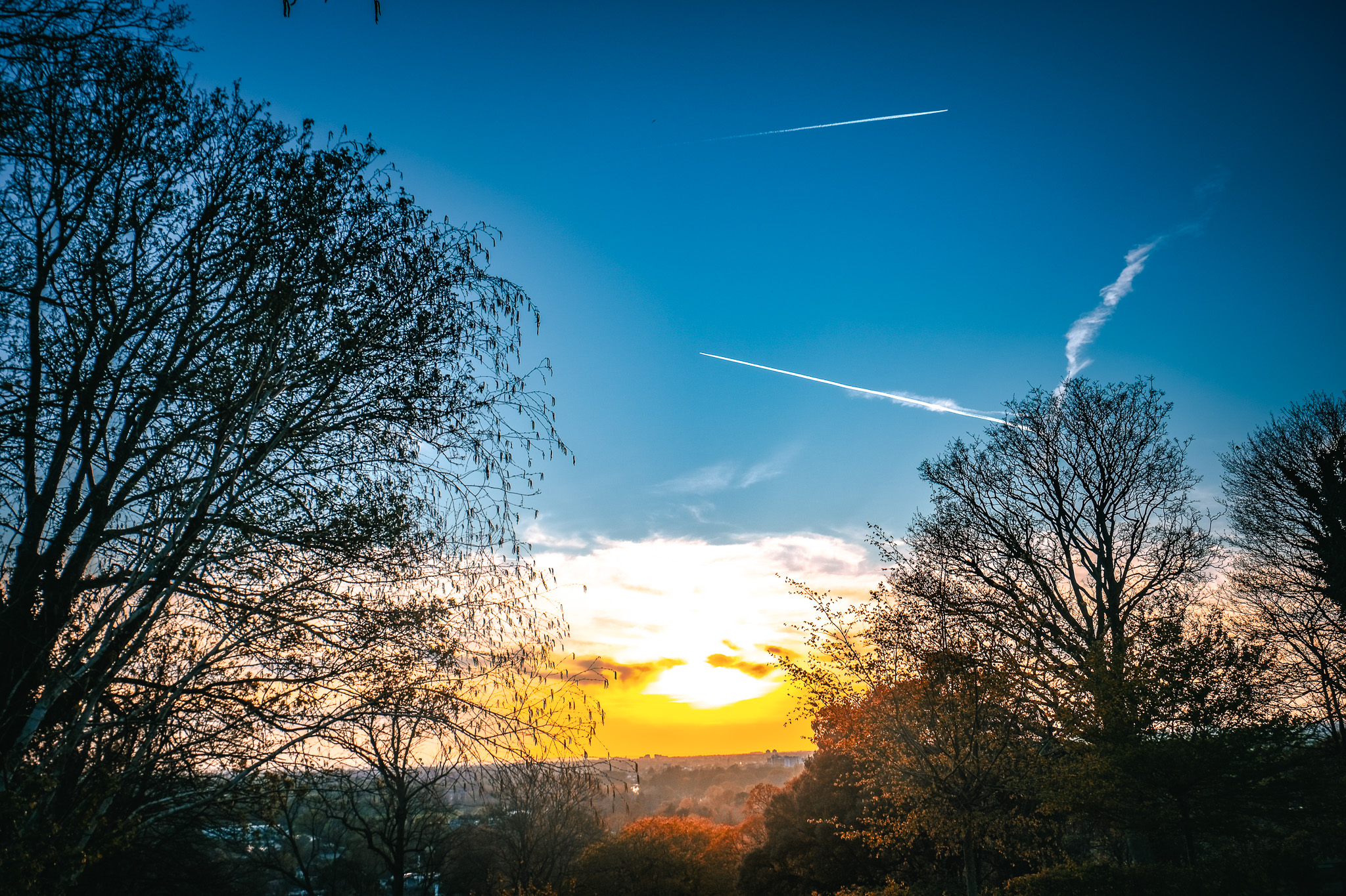 Sunset over a nature landscape, photographed by Advance Lance